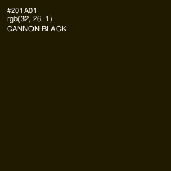 #201A01 - Cannon Black Color Image